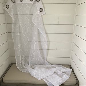 White Sheer 84” Curtains